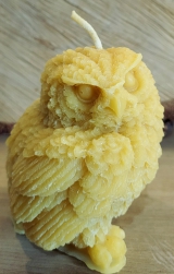 Bienenwachskerze "Eule"